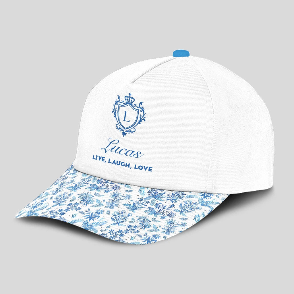 Live Laugh Love Flowers Pattern Cap LUCAS 13K1 C109PF