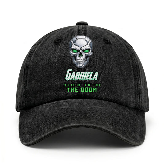 The Fear The Fate The Doom Skull Washed Cap GABRIELA 13K1 C99PF