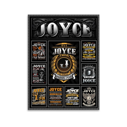 JOYCE Personalized Sponge Floor Mat – Custom Printed Home Decor 13K1-AR2