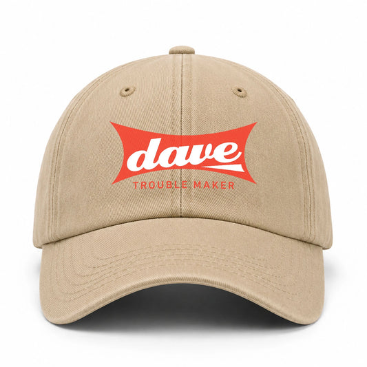 Trouble Maker Red Logo Washed Cap DAVE 13K1 C78PF