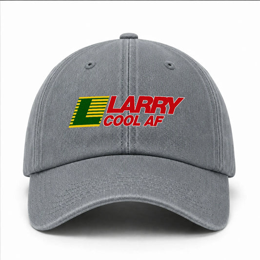 Your Name Cool Af Funny Washed Cap LARRY 13K1 C85PF