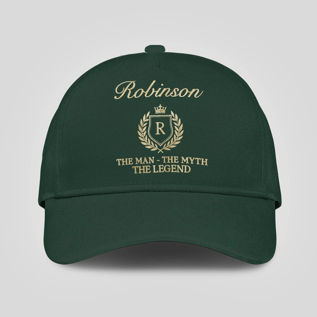 The Man The Myth The Legend Crest Forest Green Cap ROBINSON 13K1 C159PF