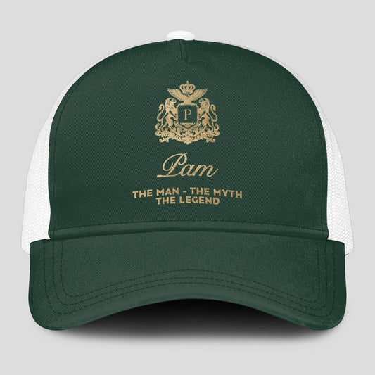 The Man The Myth The Legend Sage Green Mesh Cap PAM 13K1 C192PF