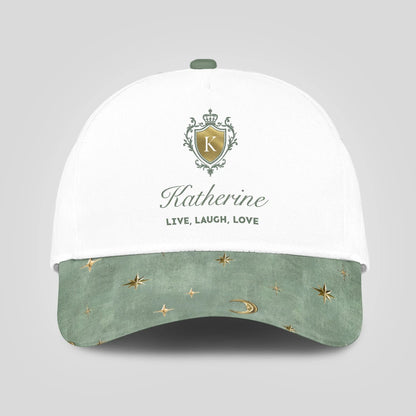 Live Laugh Love Stars And Moon Green Cap KATHERINE 13K1 C124PF