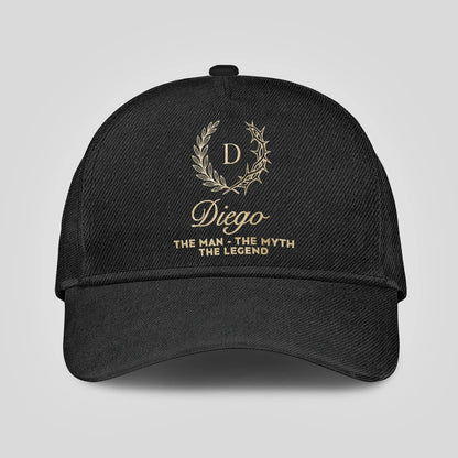 The Man The Myth The Legend God's Crown Black Cap DIEGO 13K1 C175PF