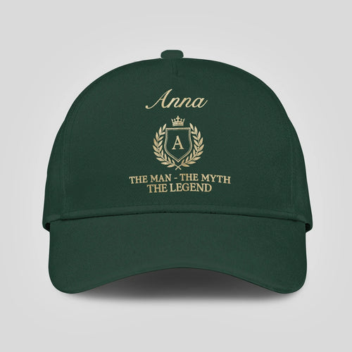 The Man The Myth The Legend Crest Forest Green Cap ANNA 13K1 C159PF