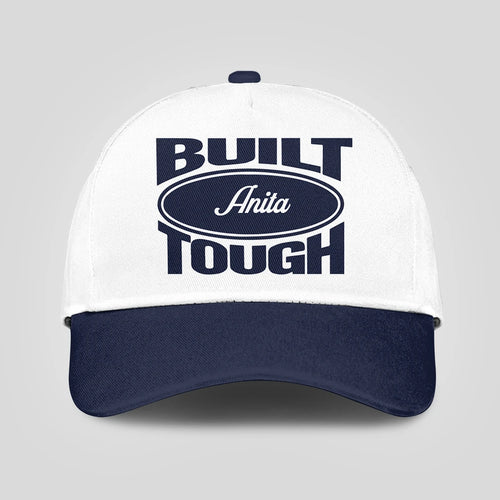 Built Your Name Tough Slogan Blue And White Cap ANITA 13K1 C95PF