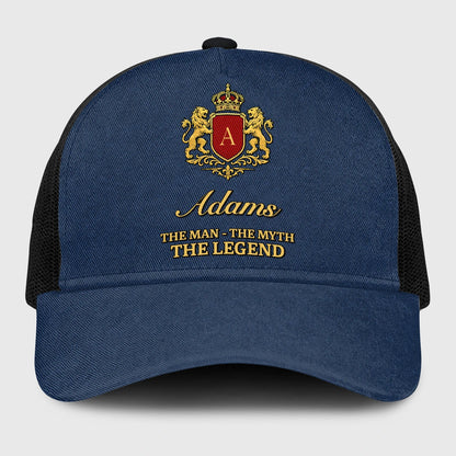 The Man The Myth The Legend Royal Blue Mesh Cap ADAMS 13K1 C187PF
