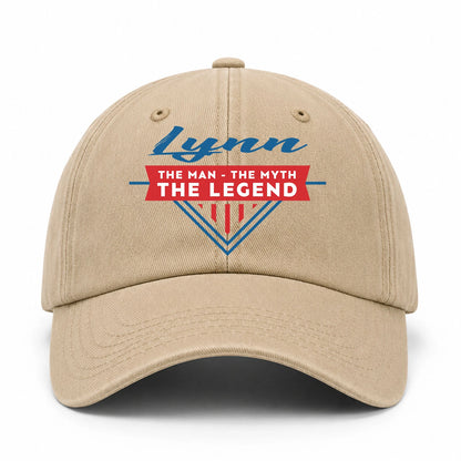 The Man The Myth The Legend Logo Washed Cap LYNN 13K1 C37PF