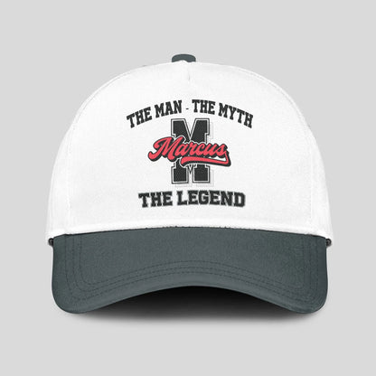 The Man The Myth The Legend Custom Initial Letter And Name Cap MARCUS 13K1 C38PF