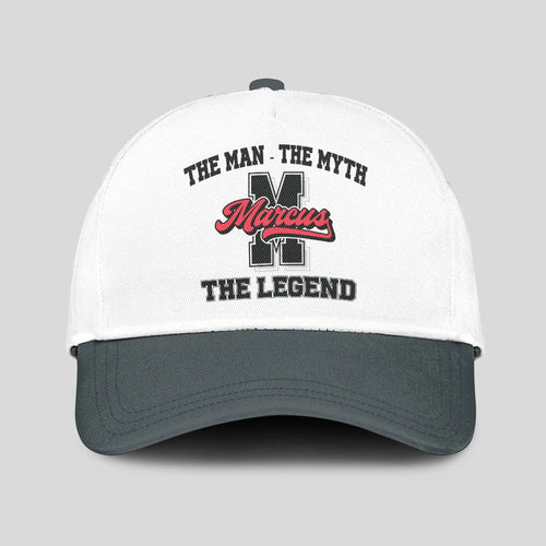 The Man The Myth The Legend Custom Initial Letter And Name Cap MARCUS 13K1 C38PF