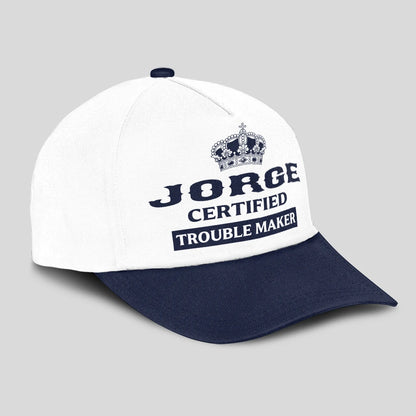 Certified Your Name Trouble Maker Washed Cap JORGE 13K1 C148PF