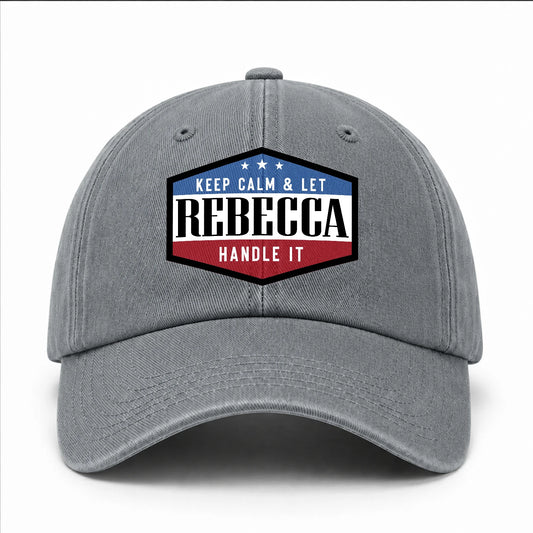 Keep Calm & Let Your Name Handle It Washed Cap REBECCA 13K1 C87PF
