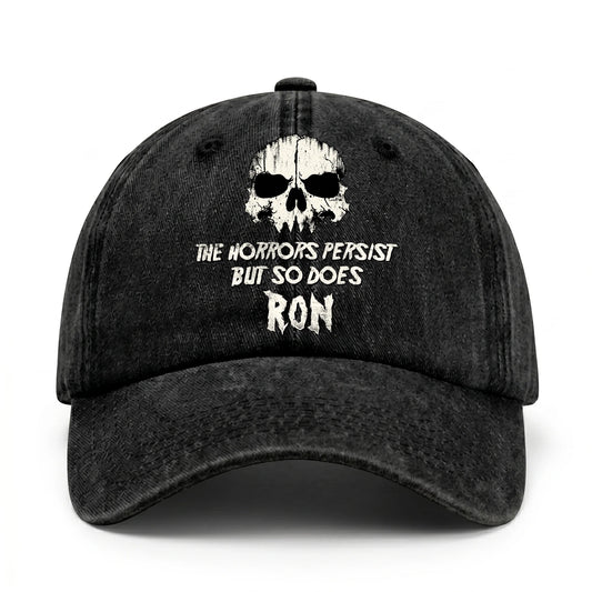 The Horrors Persist But So Does Your Name Cool Skull Washed Cap RON 13K1 C134PF