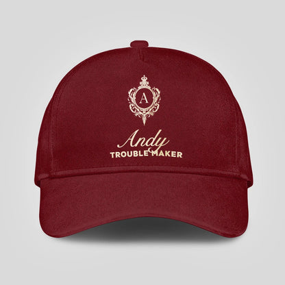 Trouble Maker Funny Royal Burgundy Cap ANDY 13K1 C158PF