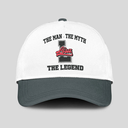 The Man The Myth The Legend Custom Initial Letter And Name Cap LISA 13K1 C38PF