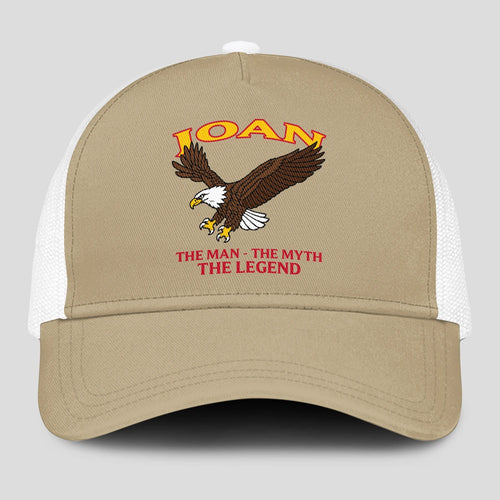 The Man The Myth The Legend Eagle Khaki Mesh Cap JOAN 13K1 C210PF