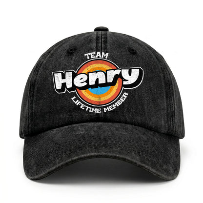 Team Your Name Lifetime Member Logo Cap HENRY 13K1 C66PF