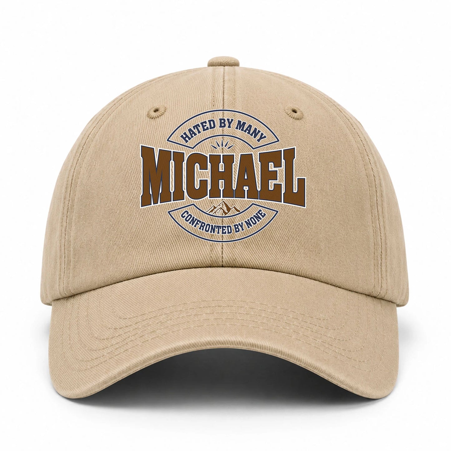 Hated By Many Confronted By None Washed Cap MICHAEL 13K1 C36PF