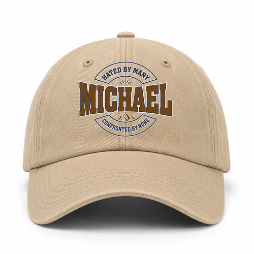 Hated By Many Confronted By None Washed Cap MICHAEL 13K1 C36PF