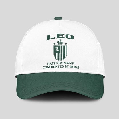Hated By Many Confronted By None Luxury Logo Cap LEO 13K1 C41PF