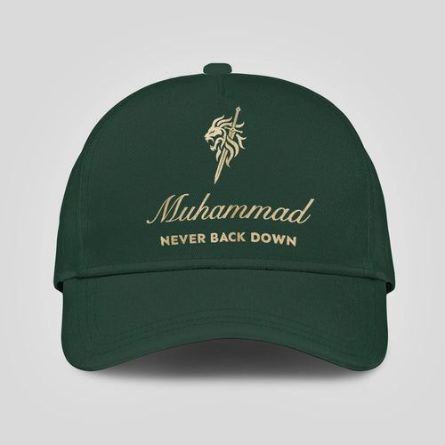 Never Back Down Lion And Sword Sage Green Cap MUHAMMAD 13K1 C178PF