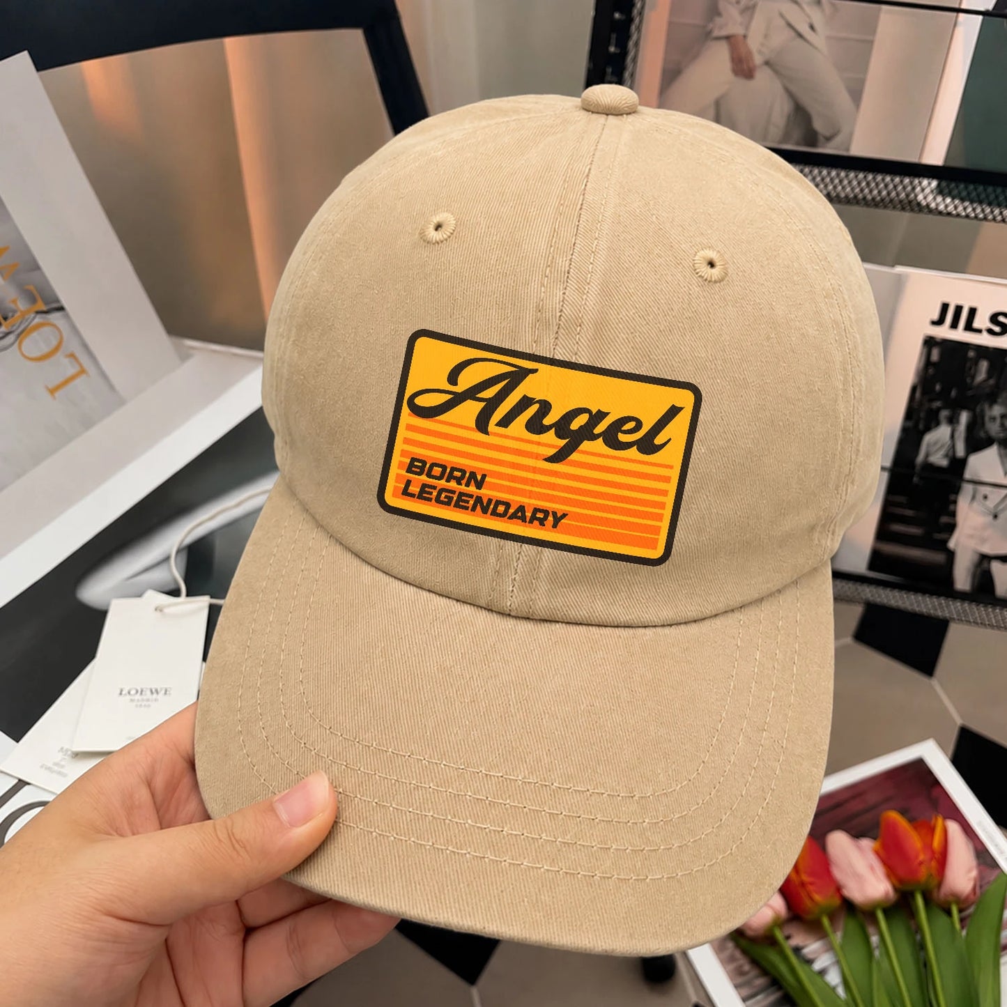 Born Legendary Vintage Washed Cap ANGEL 13K1 C64PF