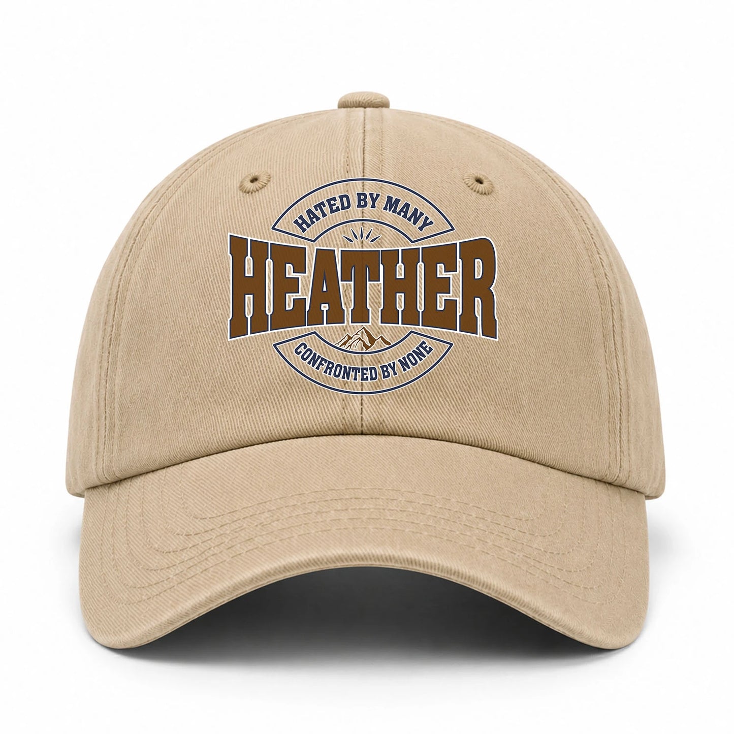 Hated By Many Confronted By None Washed Cap HEATHER 13K1 C36PF