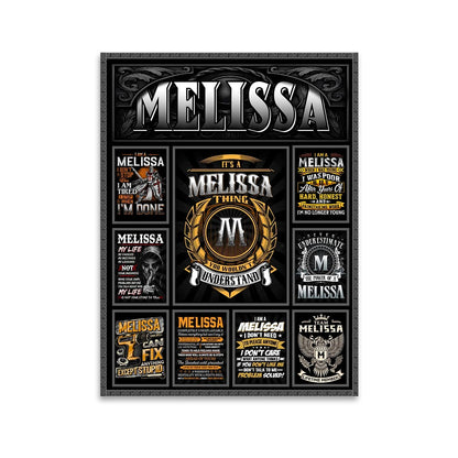 MELISSA Personalized Sponge Floor Mat – Custom Printed Home Decor 13K1-AR2