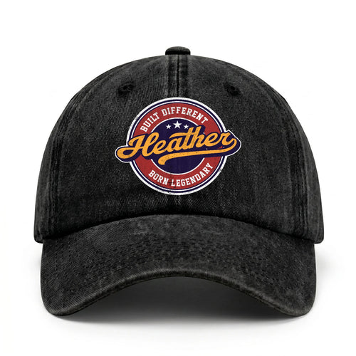 Built Different Born Legendary Logo Washed Cap HEATHER 13K1 C65PF