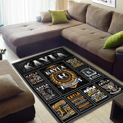 KAYLA Personalized Sponge Floor Mat – Custom Printed Home Decor 13K1-AR2