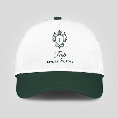 Live Laugh Love Elegant Blue And White Cap TOP 13K1 C90PF