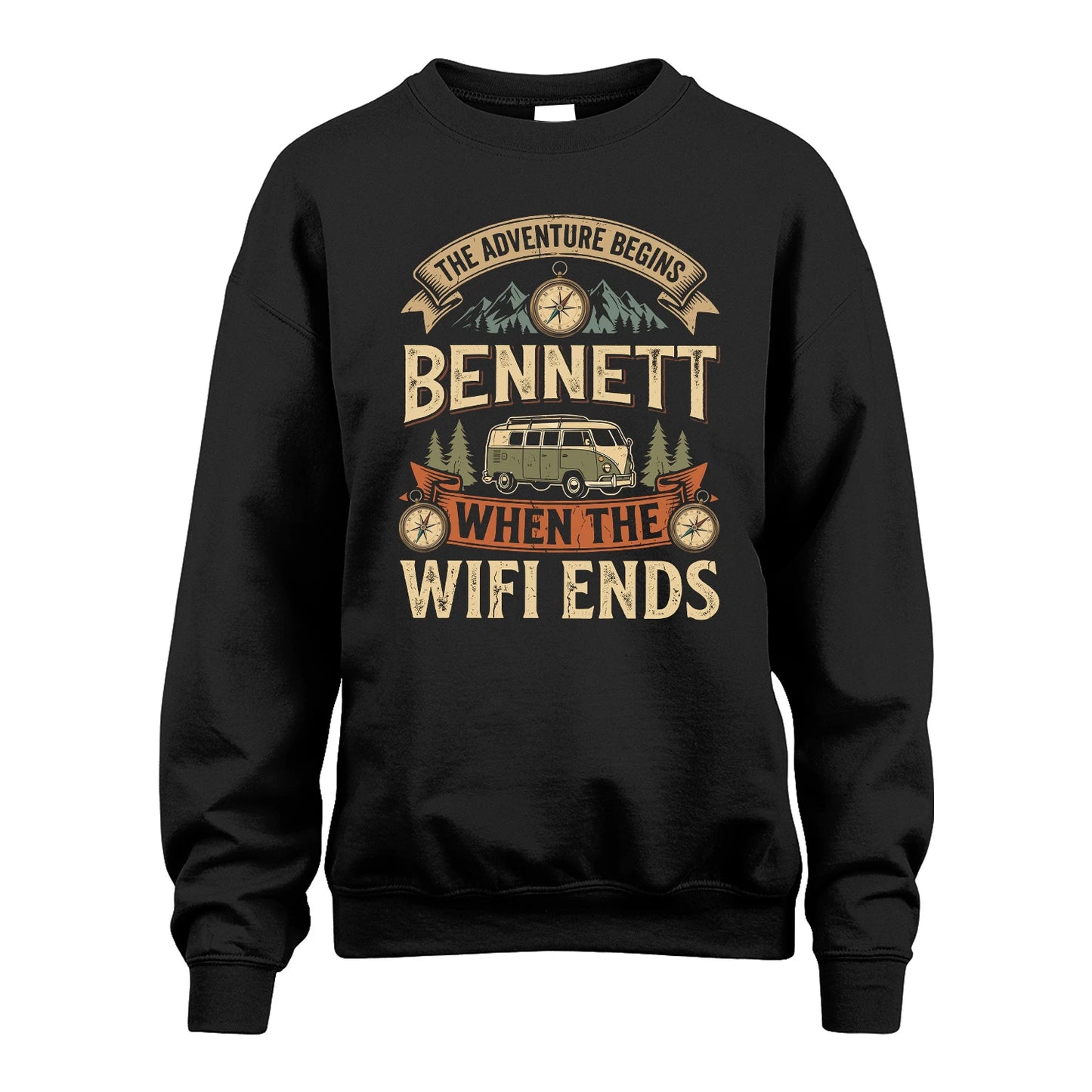 BENNETT 13K1-547 The Adventure Begins Name When The Wifi Ends