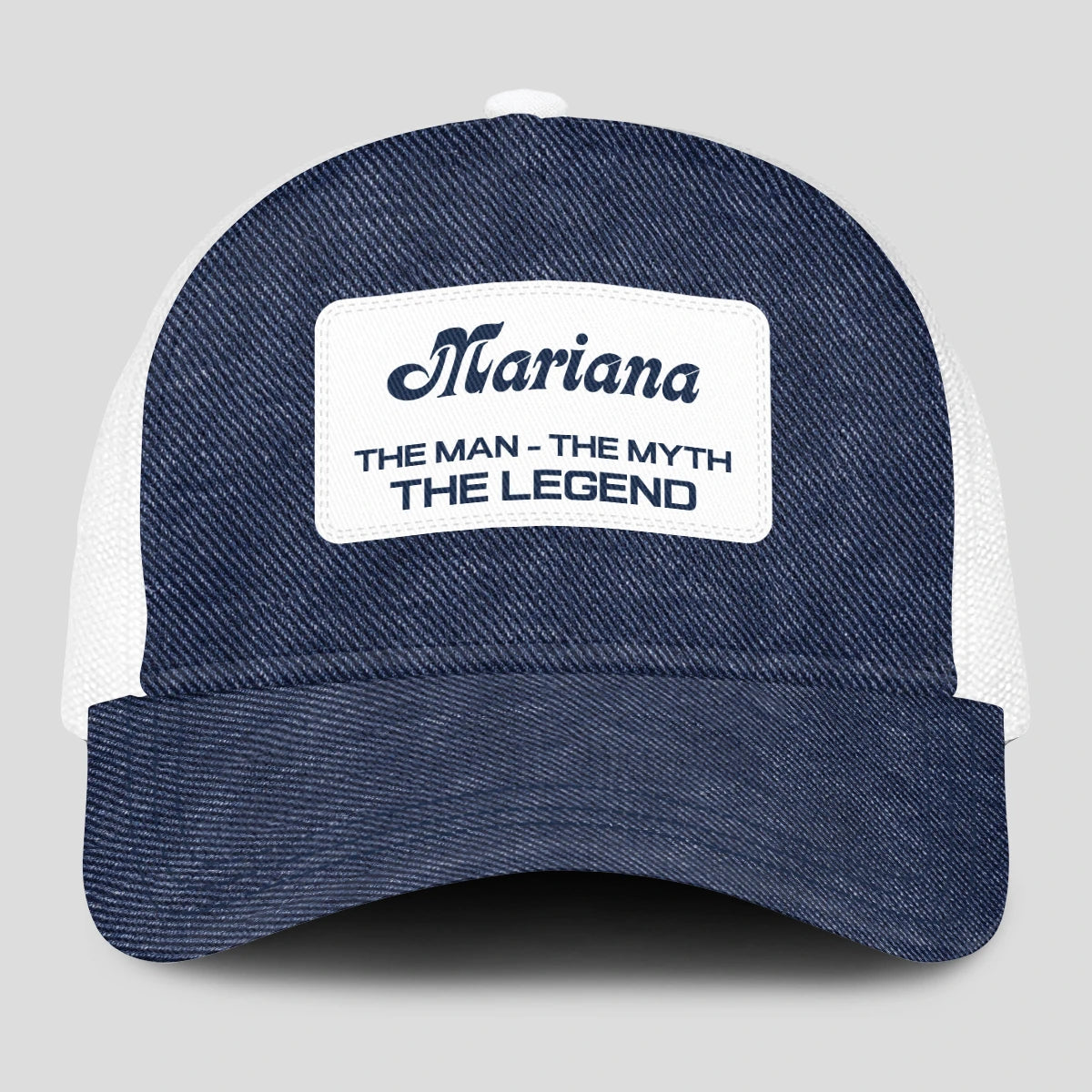 The Man The Myth The Legend Blue Denim Mesh Cap MARIANA 13K1 C194PF
