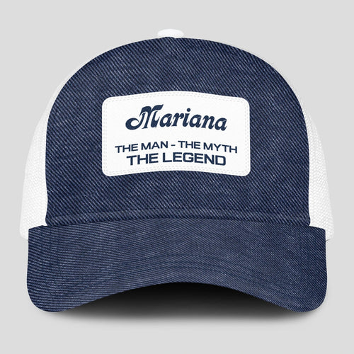 The Man The Myth The Legend Blue Denim Mesh Cap MARIANA 13K1 C194PF