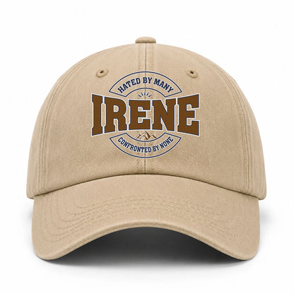 Hated By Many Confronted By None Washed Cap IRENE 13K1 C36PF