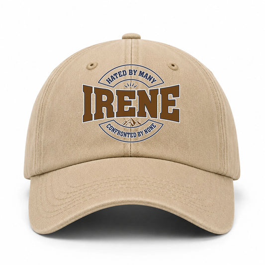 Hated By Many Confronted By None Washed Cap IRENE 13K1 C36PF