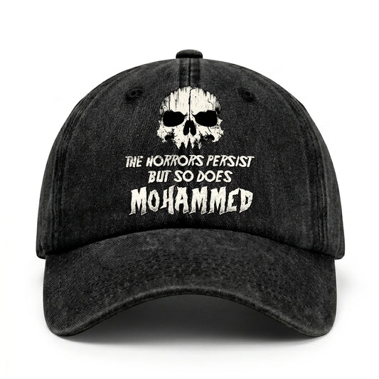 The Horrors Persist But So Does Your Name Cool Skull Washed Cap MOHAMMED 13K1 C134PF