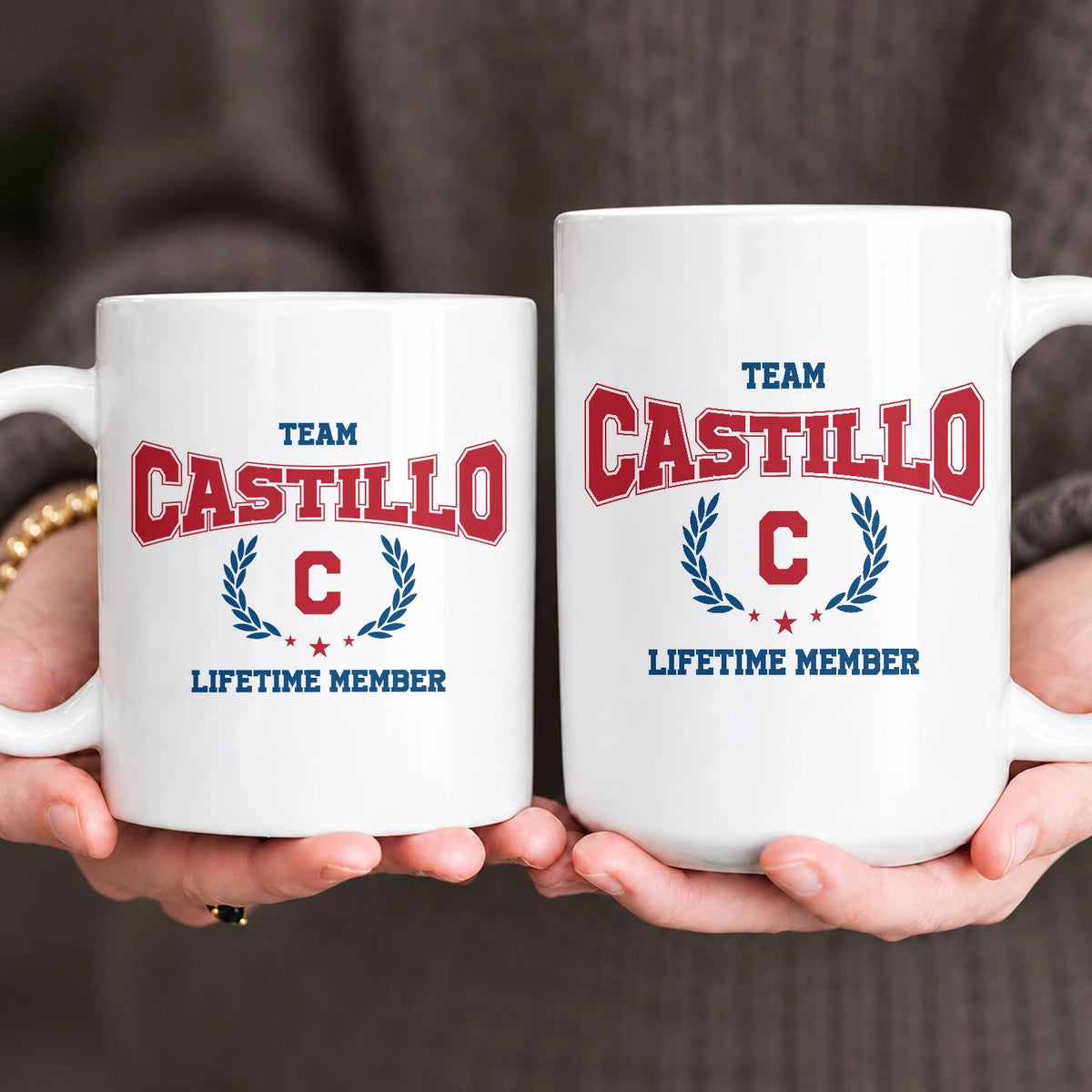 Team Your Name Lifetime Member Sporty Mug CASTILLO 13K1 MG09