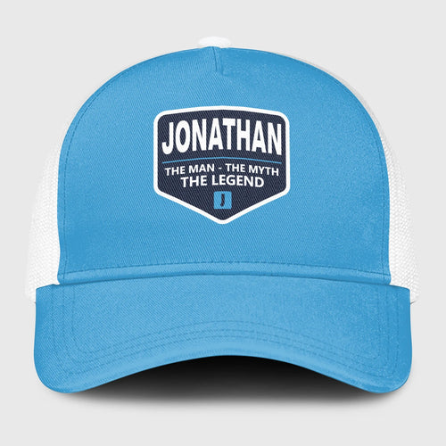 The Man The Myth The Legend Light Blue Mesh Cap JONATHAN 13K1 C190PF