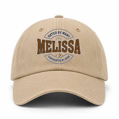 Hated By Many Confronted By None Washed Cap MELISSA 13K1 C36PF