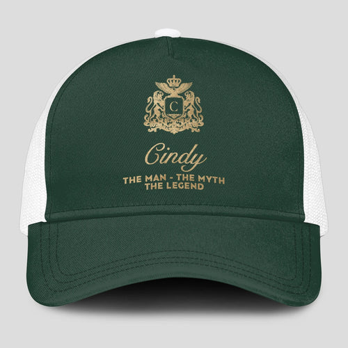 The Man The Myth The Legend Sage Green Mesh Cap CINDY 13K1 C192PF