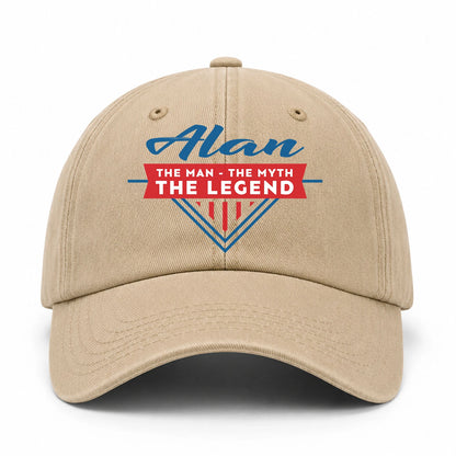 The Man The Myth The Legend Logo Washed Cap ALAN 13K1 C37PF