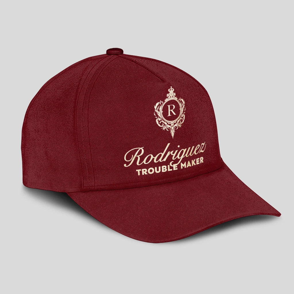 Trouble Maker Funny Royal Burgundy Cap RODRIGUEZ 13K1 C158PF