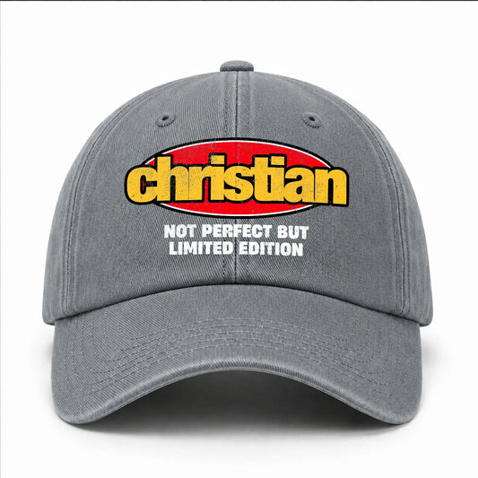 Your Name Not Perfect But Limited Edition Red Logo Washed Cap CHRISTIAN 13K1 C84PF