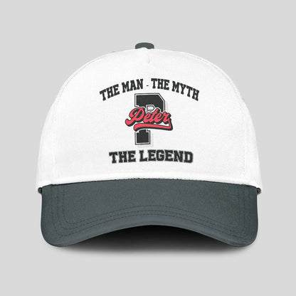 The Man The Myth The Legend Custom Initial Letter And Name Cap PETER 13K1 C38PF