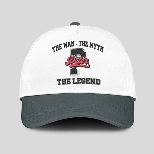 The Man The Myth The Legend Custom Initial Letter And Name Cap PETER 13K1 C38PF
