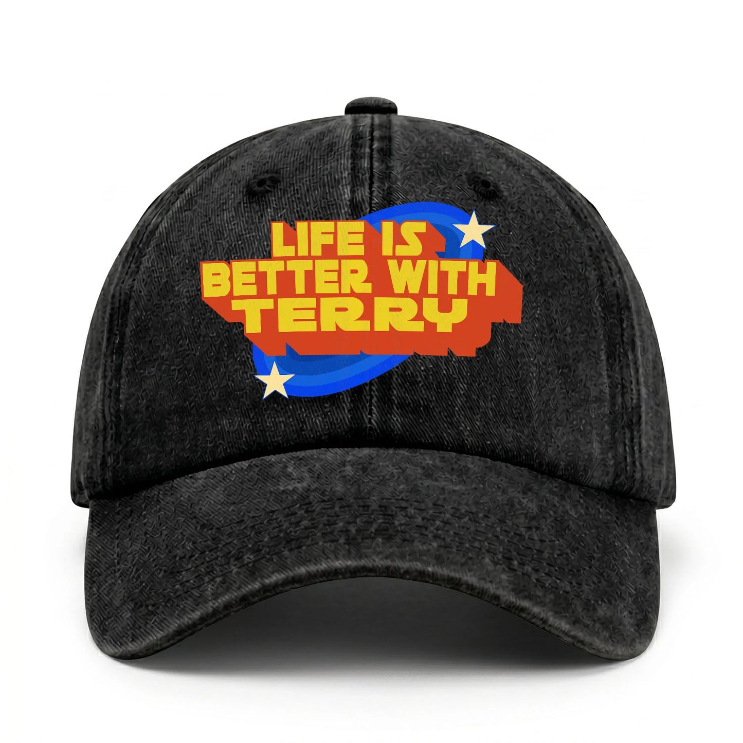 Life Is Better With Your Name Retro Washed Cap TERRY 13K1 C62PF