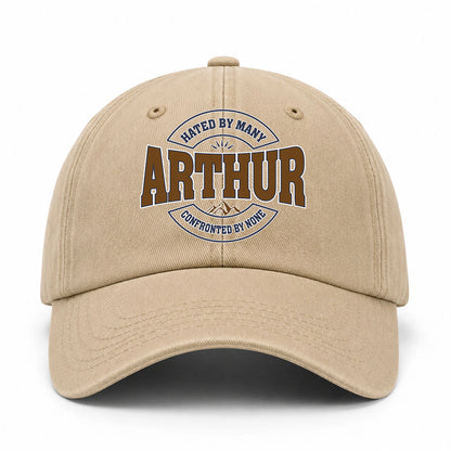 Hated By Many Confronted By None Washed Cap ARTHUR 13K1 C36PF