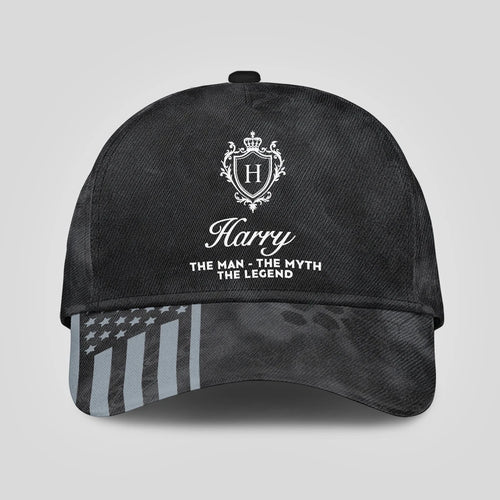 The Man The Myth The Legend America Black Camo Cap HARRY 13K1 C173PF